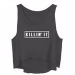 Killin' It Asymmetrical Crop Top