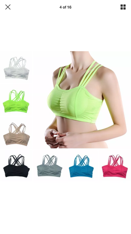 Solid Seamless Sports Bra