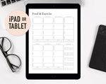 Minimalist Food & Exercise Planner