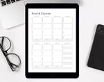 Minimalist Food & Exercise Planner